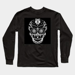 dark universe in skeleton head ecopop Long Sleeve T-Shirt